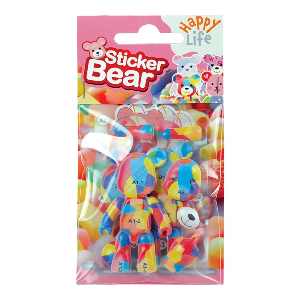 3D STICKER ΠΑΖΛ 24 τεμ. ΑΡΚΟΥΔΑΚΙΑ - 4 ΣΧΕΔΙΑ