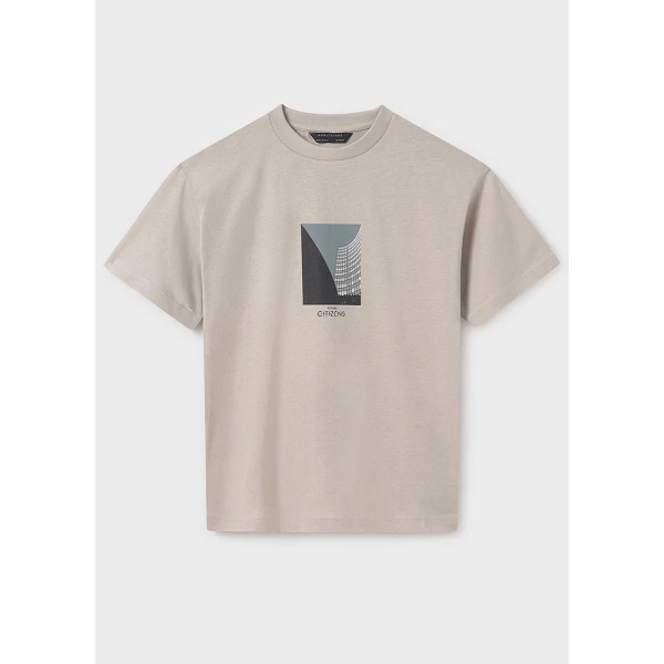 MAYORAL BLOUSE SHORT SLEEVES CITIZENS BEIGE 