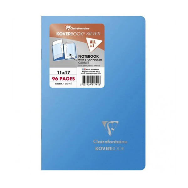 CLAIREFONTAINE KOVERBOOK ΤΕΤΡΑΔΙΟ ΚΑΡΦΙΤΣΑ ΡΙΓΕ 11Χ17 εκ.