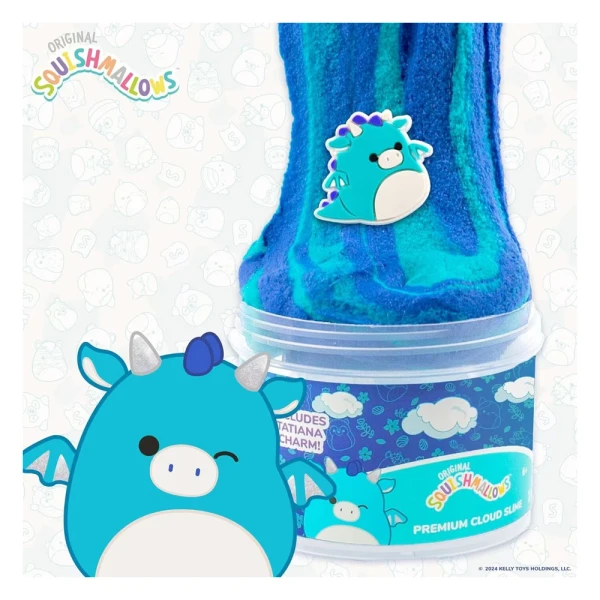 SQUISHMALLOWS ΑΡΩΜΑΤΙΚΟ CLOUD SLIME ΜΕ TOPPER ΣΕ ΒΑΖΑΚΙ W1 - TATIANA THE DRAGON