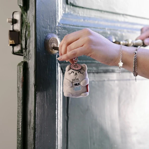 LEGAMI KEY RING SUPER SOFT PLUSH KITTY