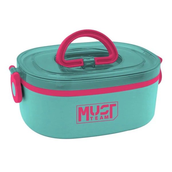 MUST LUNCH BOX 750ml STAINLESS STEEL WITH FORK-SPOON - VARIOUS COLORS