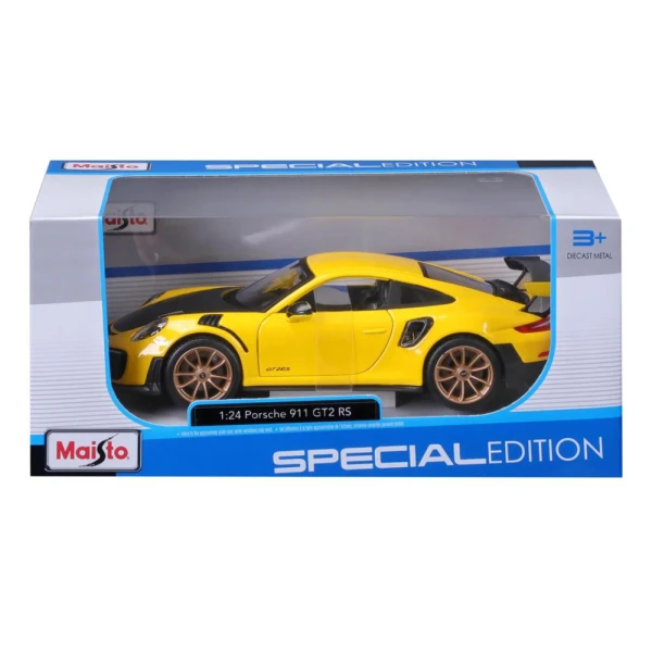 MAISTO 1:24 SPECIAL EDITION PORSCHE 911 GT2 RS YELLOW