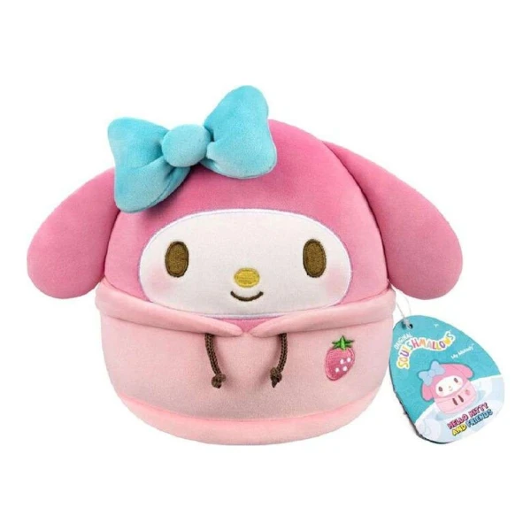 SQUISHMALLOWS SANRIO ΛΟΥΤΡΙΝΟ 20 εκ. ΜΕ DABODABO HOODIE - MY MELODY