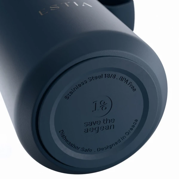 ESTIA HOME ART THERMOS PULSE SAVE THE AEGEAN 360ml INDIGO