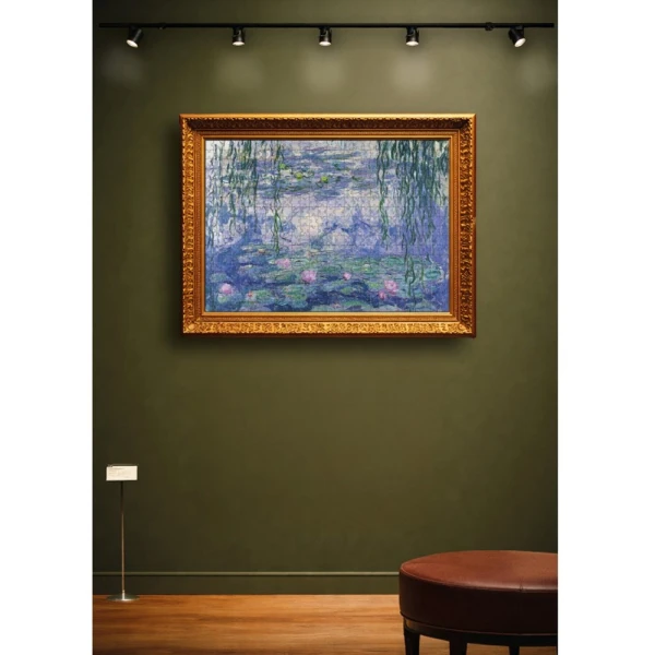LISCIANI PUZZLE 500 pcs AND BOOKMARKS MONET WATER LILIES