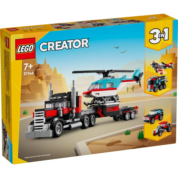 LEGO® CREATOR ΦΟΡΤΗΓΟ ΜΕ ΕΠΙΠΕΔΗ ΚΑΡΟΤΣΑ ΚΑΙ ΕΛΙΚΟΠΤΕΡΟ