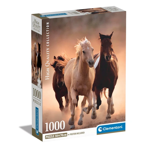 CLEMENTONI PUZZLE H.Q. HORSES 1000 pcs 