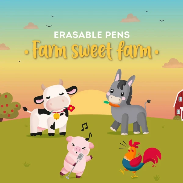 LEGAMI ΣΕΤ 4 ΣΒΗΝΟΜΕΝΑ ΣΤΥΛΟ FARM SWEET FARM