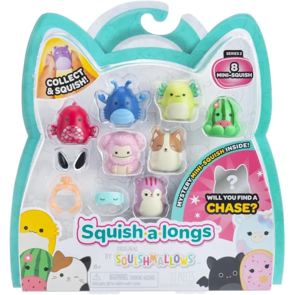 SQUISH-A-LONGS SQUISHMALLOWS ΣΕΤ 8 τεμ. W2 ΦΙΓΟΥΡΕΣ & ΑΞΕΣΟΥΑΡ