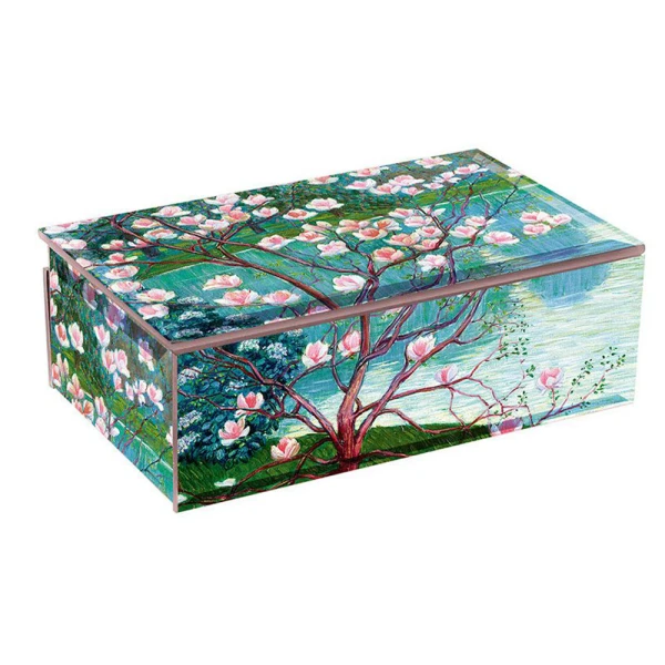 LE MUSEE COLLECTION ΓΥΑΛΙΝΗ ΜΠΙΖΟΥΤΙΕΡΑ 18X13X6 εκ. LIST MAGNOLIA