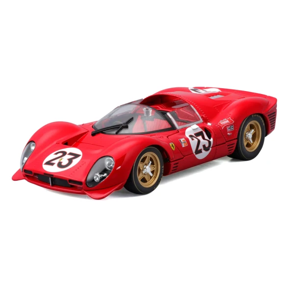 BBURAGO 1:24 RACE FERRARI 330 P4 DAYTONA (1967) RED