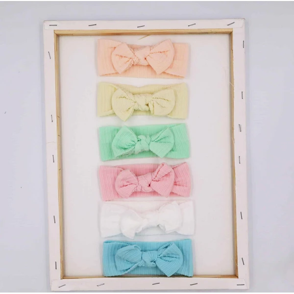 KIDS HAIR HEADBAND 3D BOW - 6 COLORS
