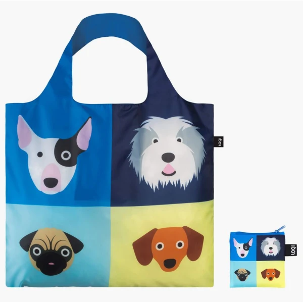 LOQI ΤΣΑΝΤΑ TOTE ΑΝΑΚΥΚΛΩΜΕΝΗ - STEPHEN CHEETHAM DOGS