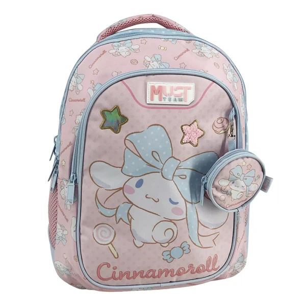 MUST TEAM ΤΣΑΝΤΑ ΠΛΑΤΗΣ 32X18X43 εκ. ΜΕ 3 ΘΗΚΕΣ CINNAMOROLL