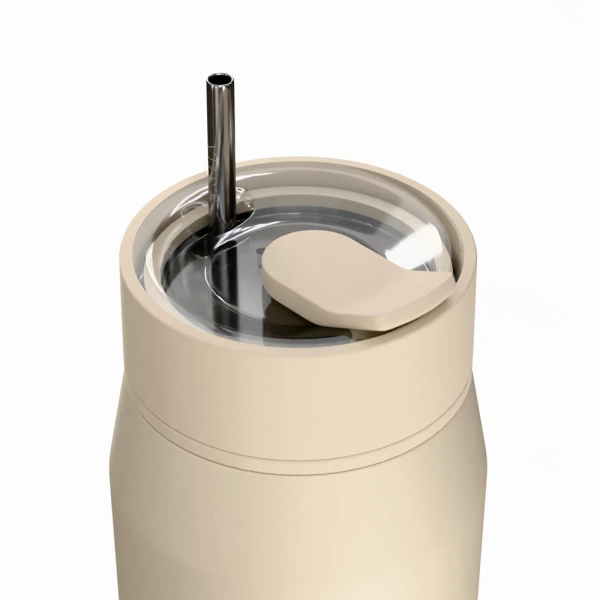ESTIA HOME ART THERMOS LENS SAVE THE AEGEAN 360ml DUNE