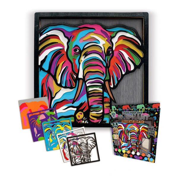 SPLAT PLANET ΞΥΛΙΝΟ ΣΕΤ ΖΩΓΡΑΦΙΚΗΣ ELEPHANT