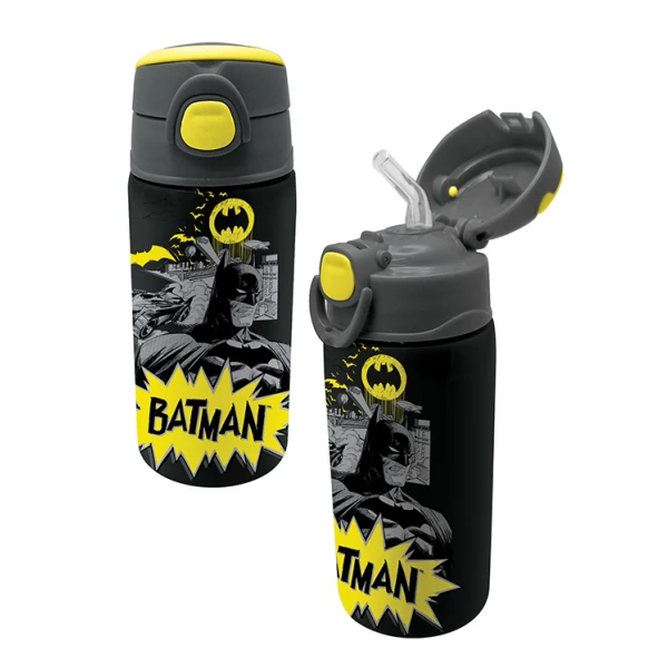 ΠΑΓΟΥΡΙ ΘΕΡΜΟΣ 450ml ΜΕ ΕΝΣΩΜΑΤΩΜΕΝΟ ΚΑΛΑΜΑΚΙ BATMAN