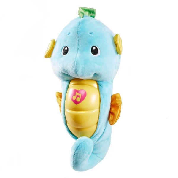 FISHER PRICE SOOTHE AND GLOW SEAHORSE LIGHT BLUE