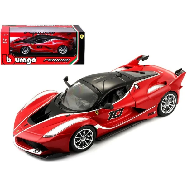 BBURAGO 1:24 RACE FERRARI FXX-K (N.10) RED