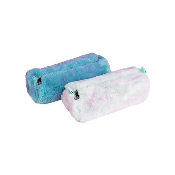EXACOMPTA PLUSH BARREL PENCIL CASE 23 x 7.5 x 9 cm - 2 COLOURS