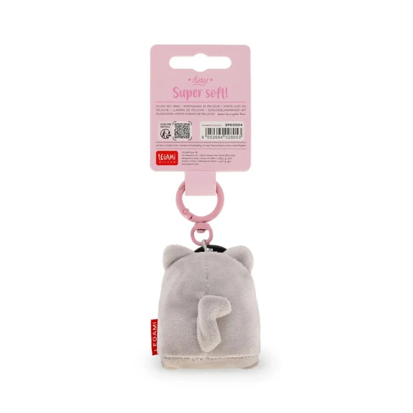 LEGAMI KEY RING SUPER SOFT PLUSH KITTY