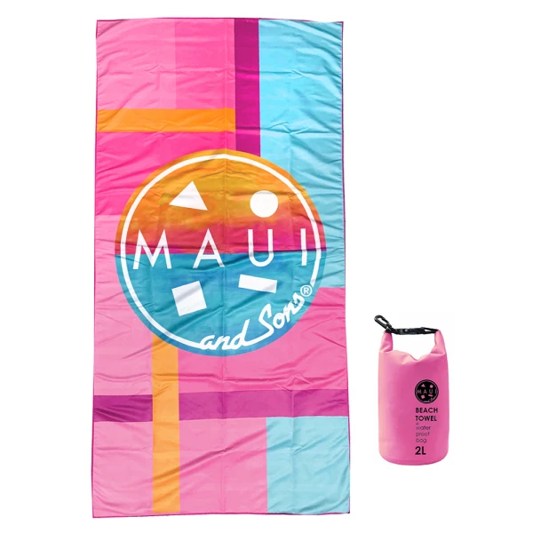 ΠΕΤΣΕΤΑ ΘΑΛΑΣΣΗΣ MAUI & SONS ΡΟΖ ORIGINAL SURF MICROFIBER 90X180 εκ. ΣΕ ΑΔΙΑΒΡΟΧΗ ΘΗΚΗ