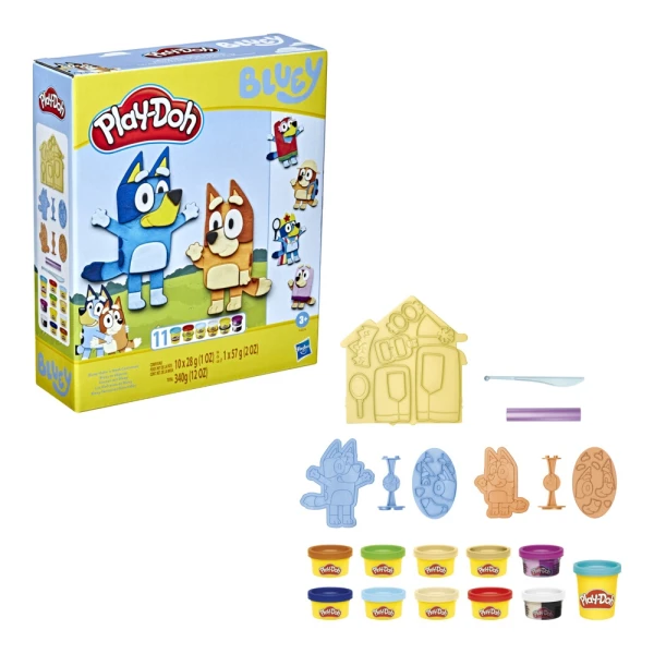 PLAY-DOH ΣΕΤ BLUEY MAKE AND MASH COSTUMES