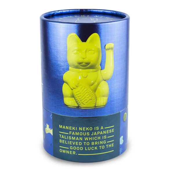 DONKEY ΜΑΝΕΚΙ-ΝΕΚΟ LUCKY CAT WAVING MAIAMI NIGHTS GLOSSY YELLOW