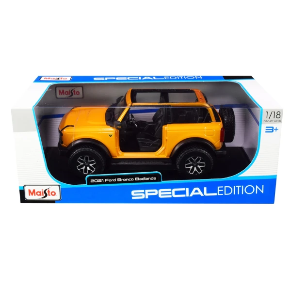 MAISTO 1:24 SPECIAL EDITION 2021 FORD BRONCO BADLANDS ORANGE