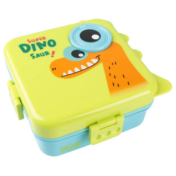 MUST TEAM LUNCH BOX PP 1590ml & 70ml 20.3X20X9.4 cm - 4 DESIGNS