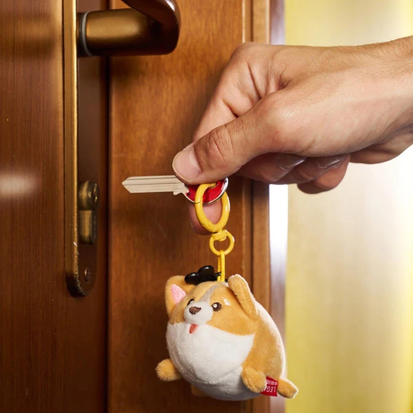 LEGAMI KEY RING SUPER SOFT PLUSH CORGI