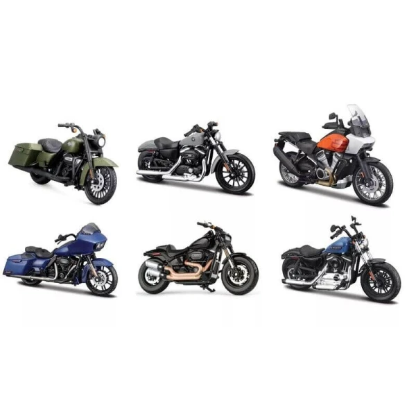 MAISTO 1:18 ΜΗΧΑΝΗ HARLEY DAVIDSON - ΔΙΑΦΟΡΑ ΣΧΕΔΙΑ