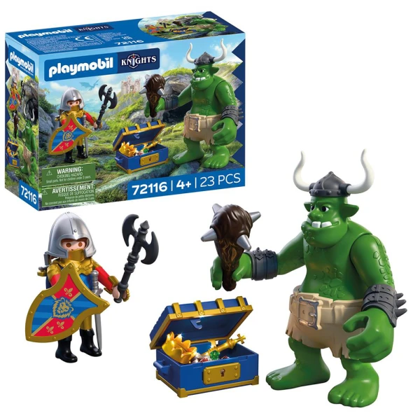 PLAYMOBIL KNIGHTS ΛΕΟΝΤΟΚΑΡΔΟΣ ΙΠΠΟΤΗΣ ΚΑΙ ΤΡΟΛ ΜΕ ΘΗΣΑΥΡΟ