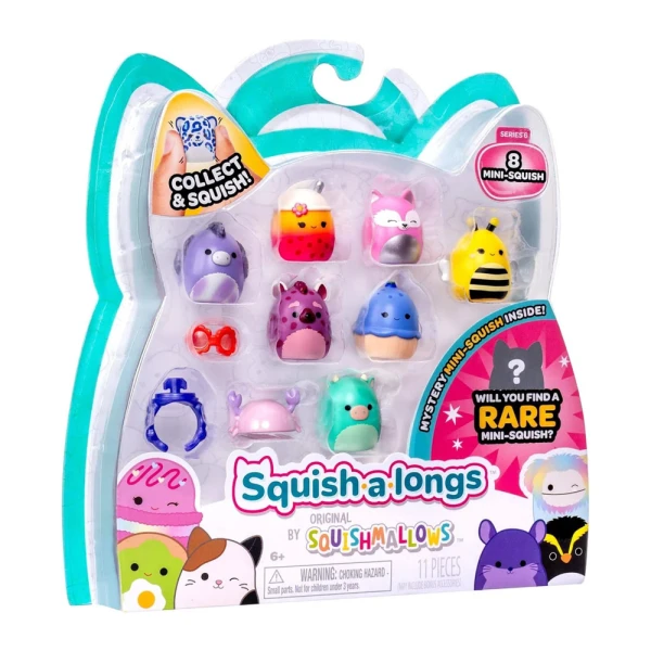 SQUISH-A-LONGS SQUISHMALLOWS ΣΕΤ 8 τεμ. W6 ΦΙΓΟΥΡΕΣ & ΑΞΕΣΟΥΑΡ