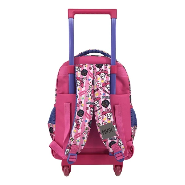 MUST TEAM ΤΣΑΝΤΑ TROLLEY ΔΗΜΟΤΙΚΟΥ 34Χ20Χ44 εκ. 3 ΘΗΚΕΣ MY MELODY PINK BOW