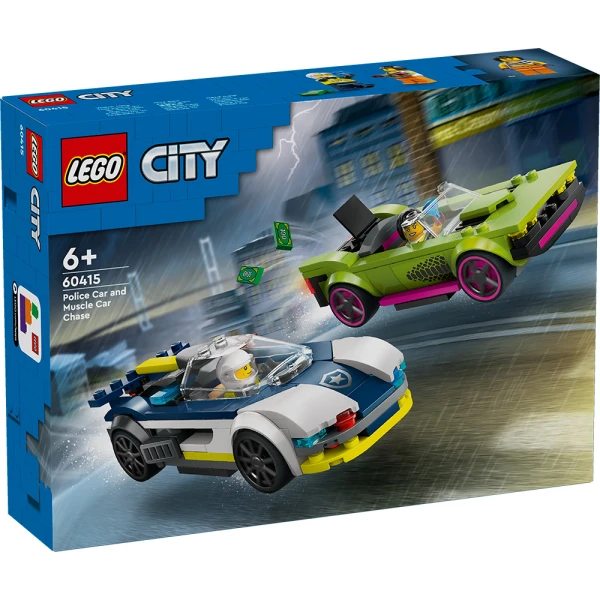 LEGO® CITY ΚΥΝΗΓΗΤΟ ΑΥΤΟΚΙΝΗΤΟΥ ΑΣΤΥΝΟΜΙΑΣ ΚΑΙ MUSCLE CAR
