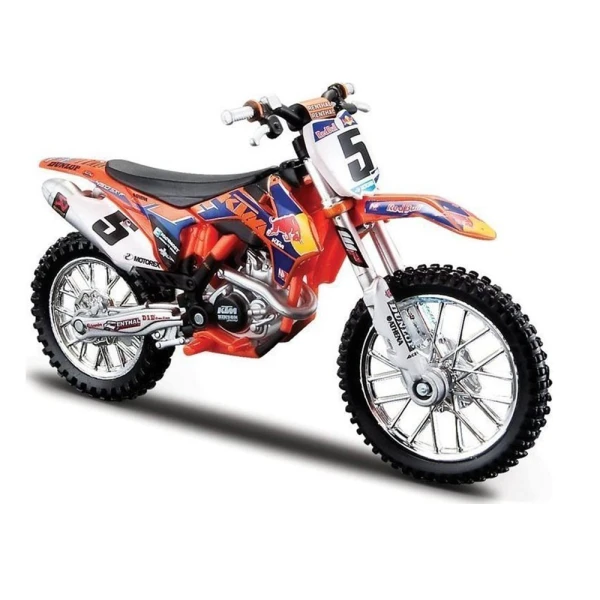 BBURAGO MOTORCYCLE 1:18 RED BULL KTM RACING - 3 ΣΧΕΔΙΑ