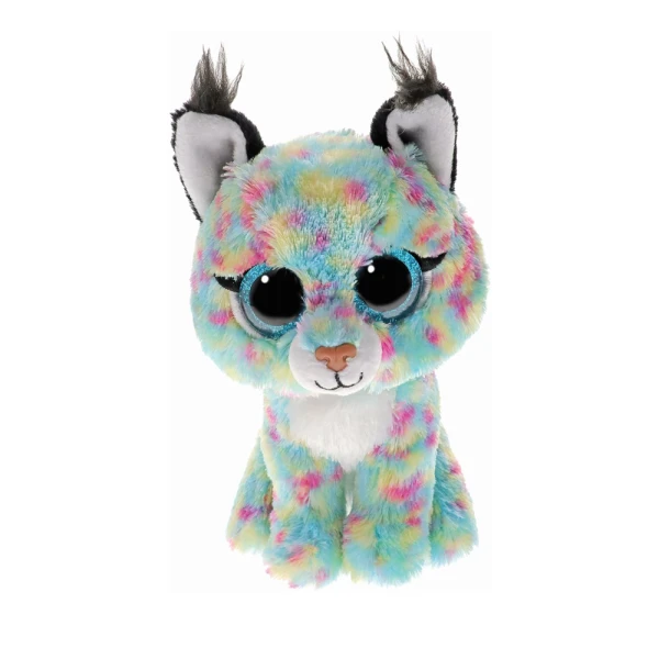 TY BEANIE BOOS ΧΝΟΥΔΩΤΟ ΓΑΤΟΥΛΑ ΤΙΡΚΟΥΑΖ ΜΕ ΠΟΛΥΧΡΩΜΕΣ ΒΟΥΛΕΣ 15 εκ.