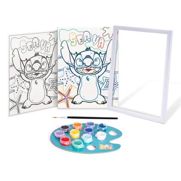 HAPPIHOBBI PAINT & FRAME PAINT BY NUMBERS STITCH