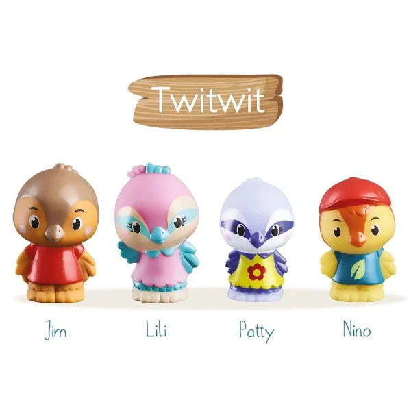 KLOROFIL EDUCATIONAL TOY FIGURES TWITWIT FAMILY 4 pcs