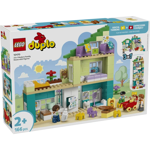 LEGO® DUPLO® TOWN 3 ΣΕ 1 ΜΟΝΤΕΡΝΑ ΜΟΝΟΚΑΤΟΙΚΙΑ ΜΕ ΦΙΓΟΥΡΕΣ