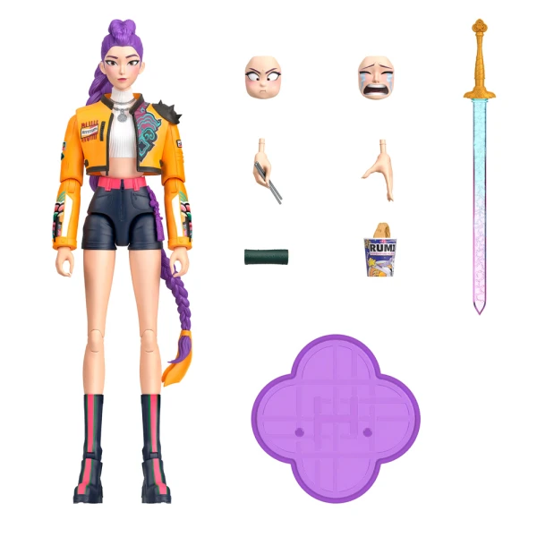 K-POP FIGURE 15cm WITH EXPRESSIONS & ACCESSORIES - RUMI