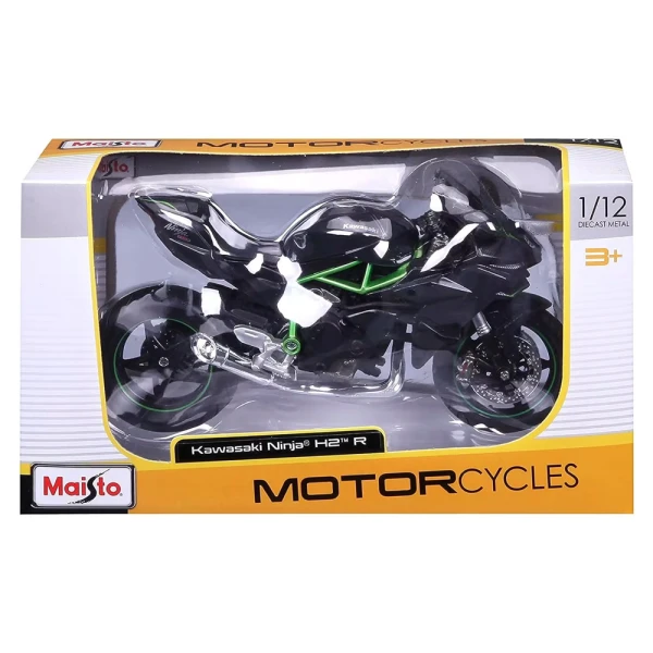 MAISTO 1:12 MOTORCYCLES - KAWASAKI NINJA H2 R GREY