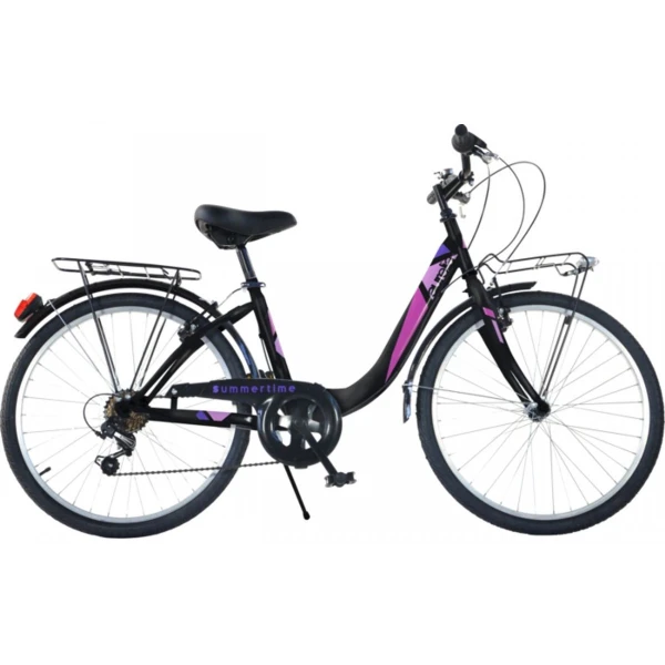 DINO BIKES BICYCLE 26\'\' CITY SUMMERTIME VENERE 6C GIRL BLACK