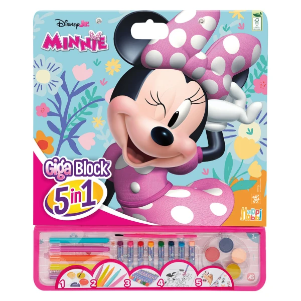 GIGA BLOCK ΣΕΤ ΖΩΓΡΑΦΙΚΗΣ DISNEY MINNIE CUTE 5 ΣΕ 1 ΓΙΑ 3+ ΧΡΟΝΩΝ