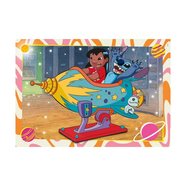 CLEMENTONI ΠΑΙΔΙΚΟ ΠΑΖΛ SUPER COLOR DISNEY STITCH 2X60 τμχ