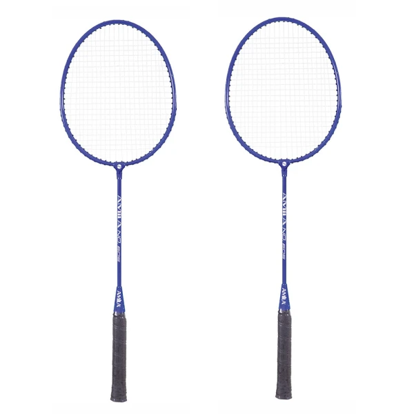 AMILA SET OF 2 METAL BADMINTON RACKETS AND 3 BALLS