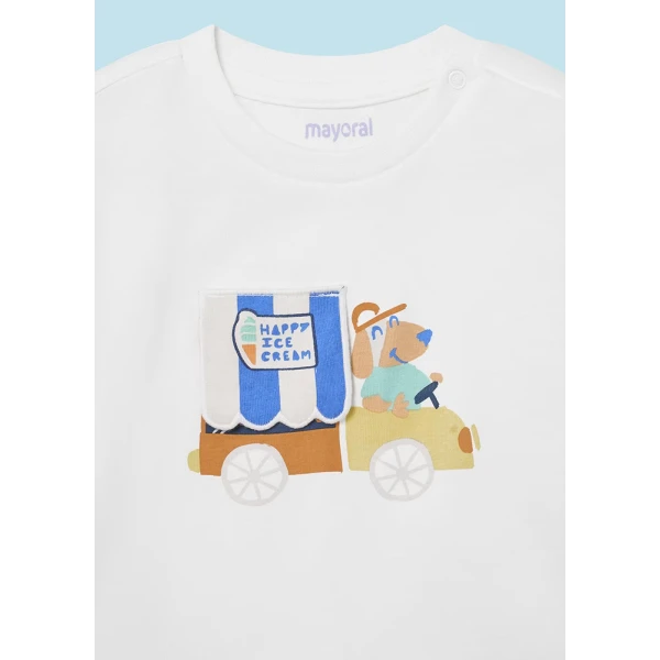 MAYORAL ΜΠΛΟΥΖΑ ΚΟΝΤΟΜΑΝΙΚΗ PLAY ΣΚΥΛΟΣ ΚΡΕΜ