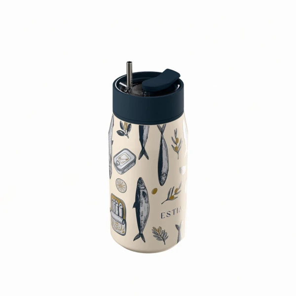 ESTIA HOME ART ΘΕΡΜΟΣ LENS SAVE THE AEGEAN 360ml SALT LIFE